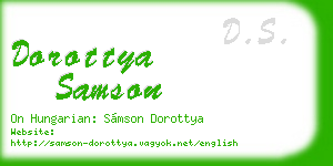 dorottya samson business card
