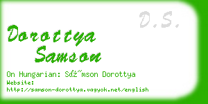 dorottya samson business card